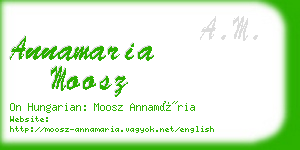 annamaria moosz business card